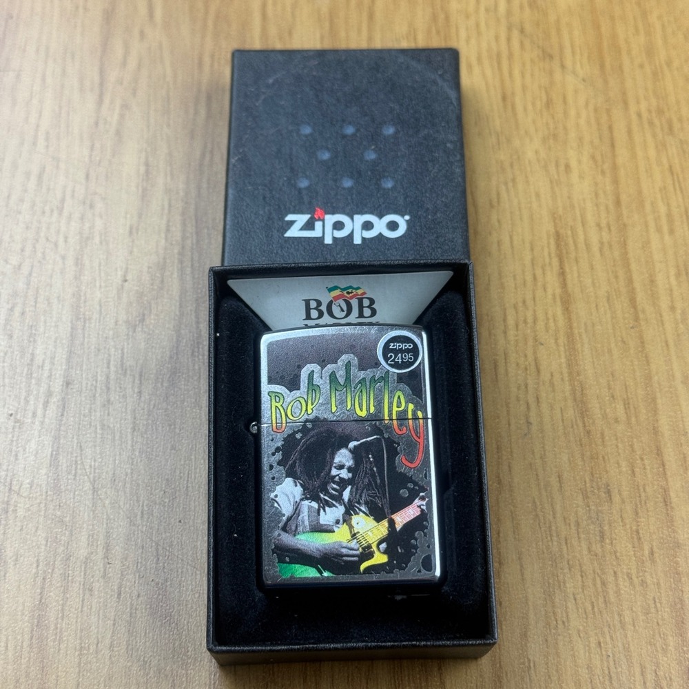 Zippo Bob Marley Reggae Lighter 29307 Chrome Windproof 2018 New in Box
